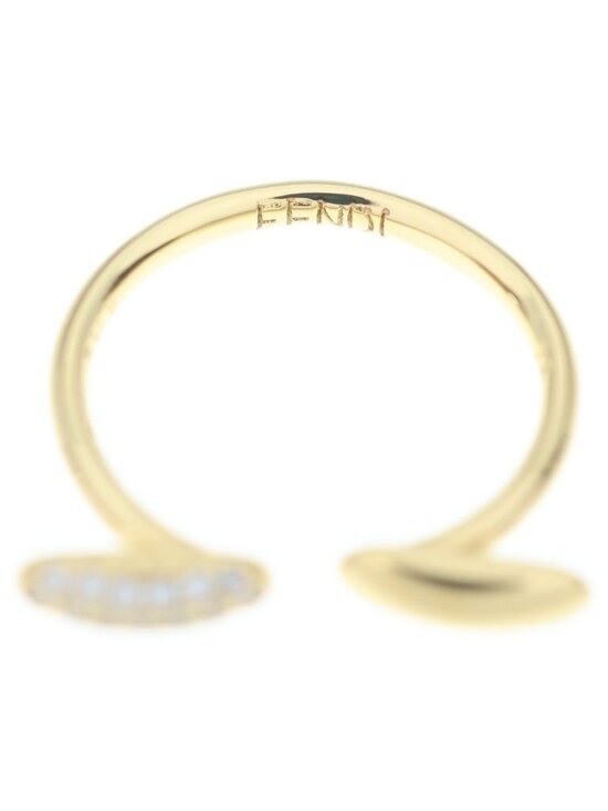 Forever Fendi ring - Gold | FENDI US Fendi Fi Ro Ring Line Stone Gold